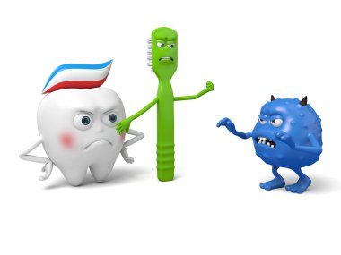 Diş, diş fırçası, bakteri,