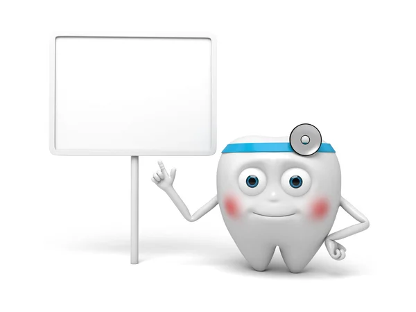 Tooth,dentist, blank,board — Stock Photo, Image