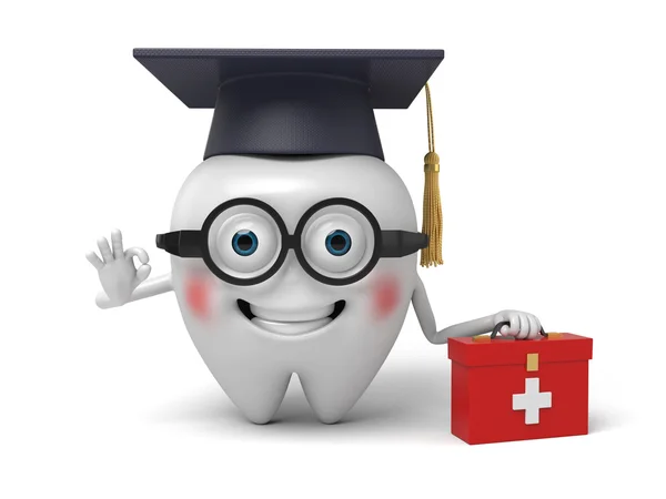 Tooth,first, aid, degree, — Stock Photo, Image