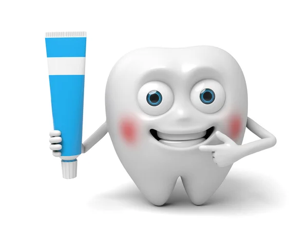 Зуб, зубная паста, стоматология , — стоковое фото