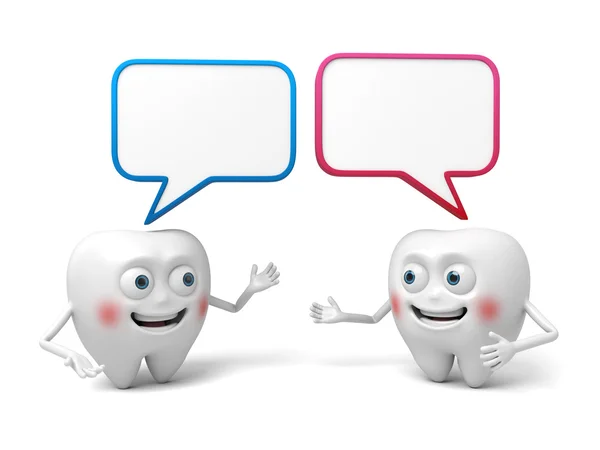 Tooth,talk, message, — Stock Photo, Image