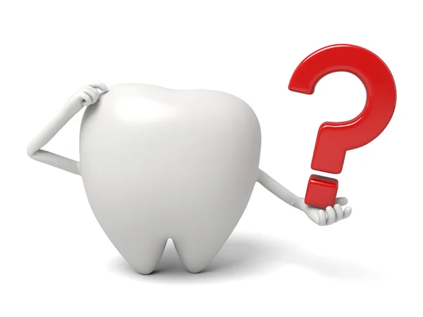 Tooth,doubt, question, — Stock Photo, Image