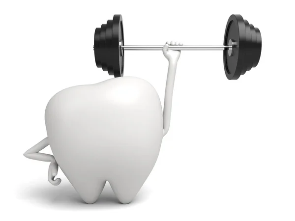 Ząb, waga, podnoszenia, — Zdjęcie stockowe