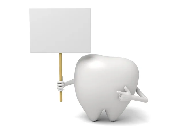 Tooth, board, bulletin, — Stock Photo, Image