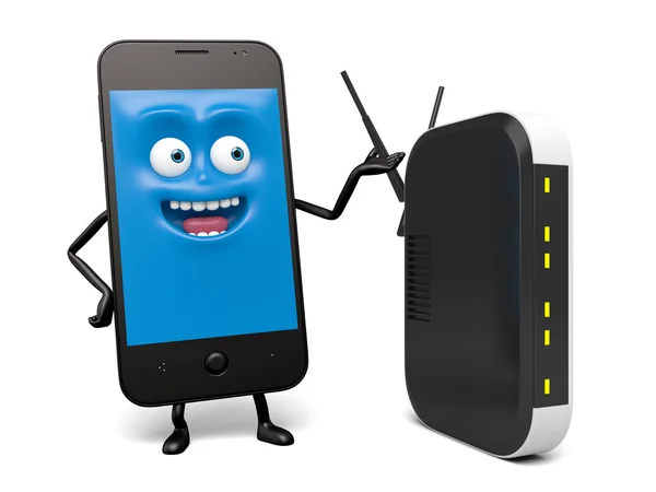 Doctor celular | Doctor teléfono con estetoscopio — Vector de stock