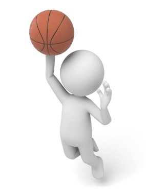 basketbol oynarken