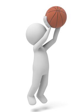 basketbol oynarken