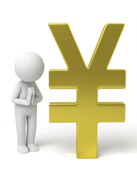 Yen currency symbol — Stock Photo, Image