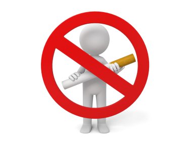 Sigara işareti yok.