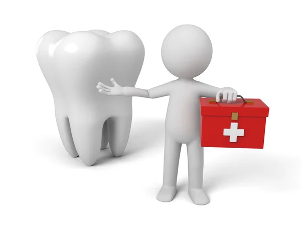 Zahnpflege und Zahnarzt — Stockfoto