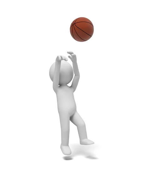 Playing basketball — Stock Photo, Image