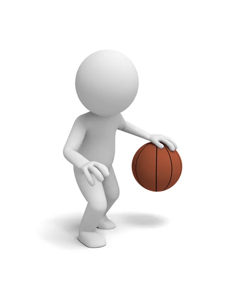 Basketbol oynarken — Stok fotoğraf