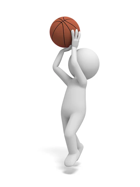 Spelen basketbal — Stockfoto