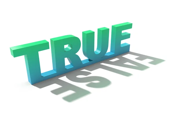 True and false — Stock Photo, Image