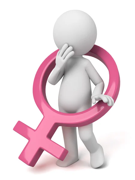 Символ женского туалета — стоковое фото