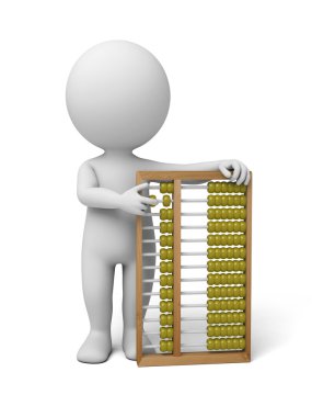 hesap makinesi beyaz abacus