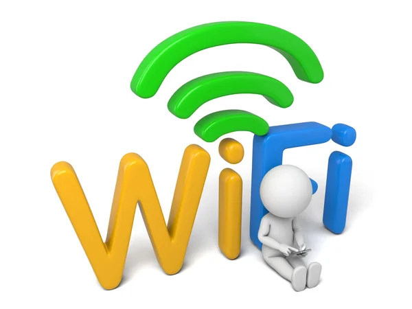 免费的 Wifi 网络 — 图库照片