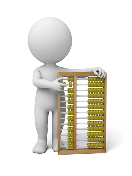 Calculator  white abacus — Stock Photo, Image