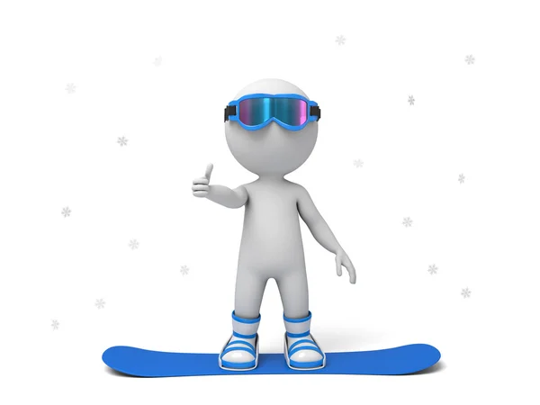 Tappo concetto snowboarder — Foto Stock