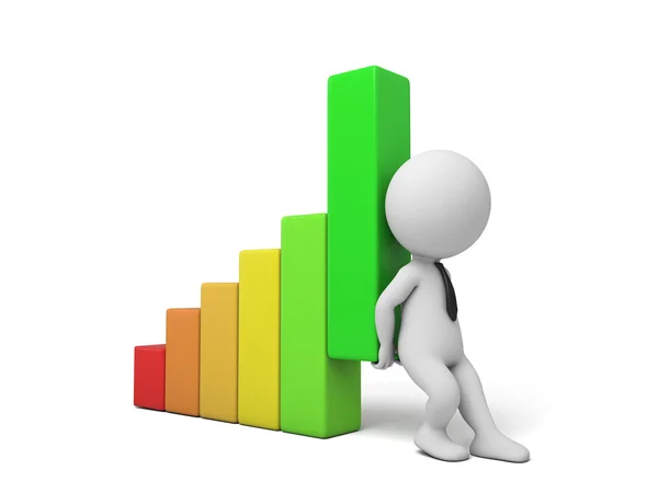 Profit growth chart — Stock Photo, Image