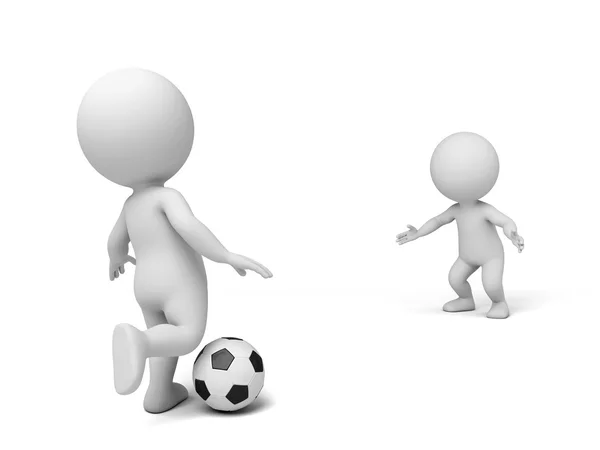 Fútbol defensa de fútbol —  Fotos de Stock