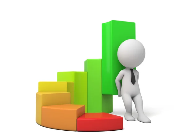 Chart up growth — Stock Photo, Image