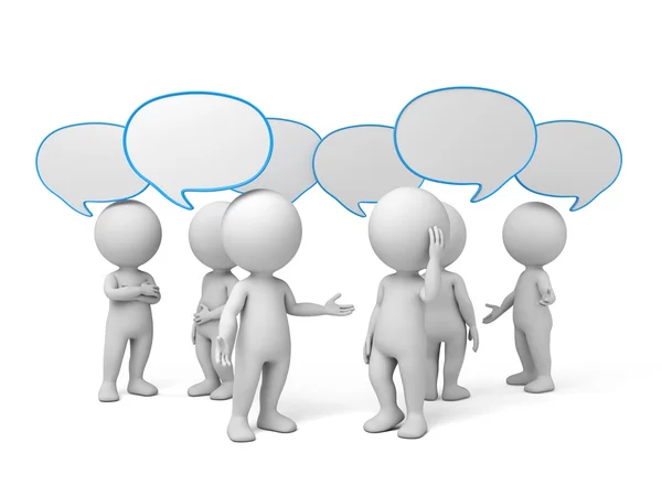 Discussion speech, dialog — Stock Photo, Image