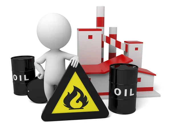 Предупреждающий бензин, нефть — стоковое фото
