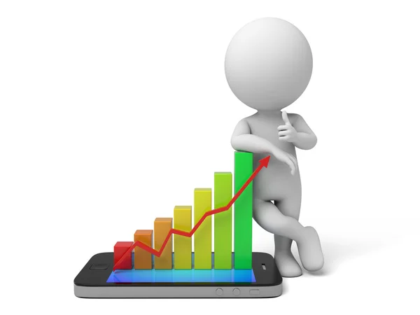 Tillväxt diagram diagram — Stockfoto
