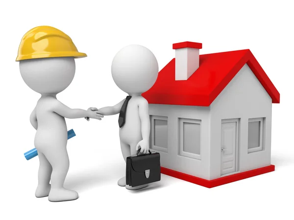 Cooperation architect, construction, — Stock Photo, Image