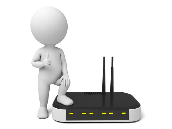 Netzwerk-Router-Ausrüstung — Stockfoto