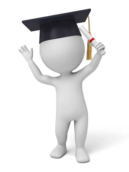 Abschluss, Diplom, Abschluss — Stockfoto