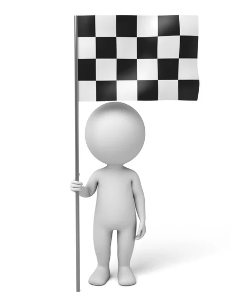 Chequered flag, banner, — Stock Photo, Image