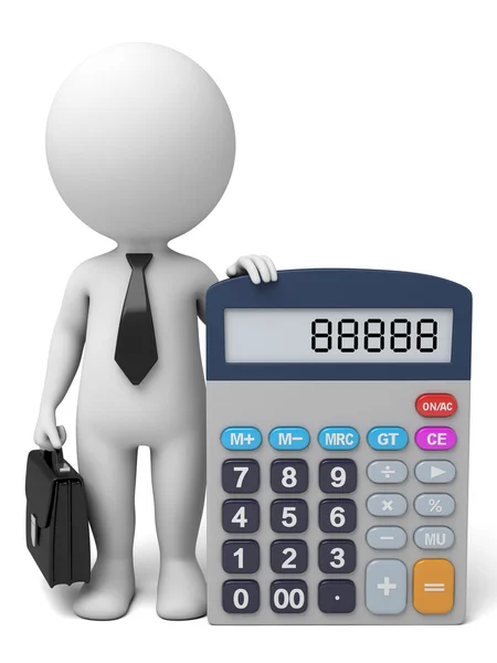 Número do contador calculadora — Fotografia de Stock