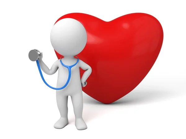 男の心臓の医師 — ストック写真