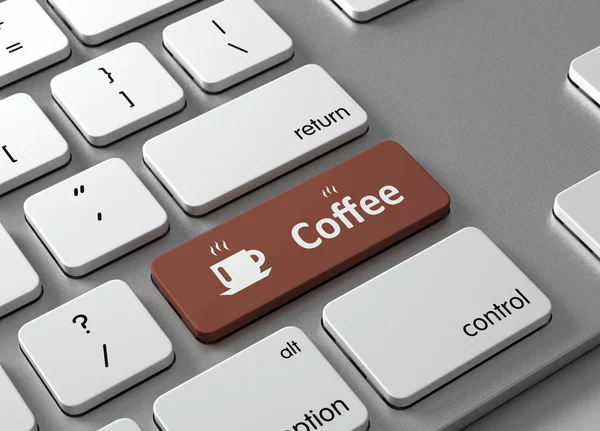 Kaffee-Tastatur Java — Stockfoto