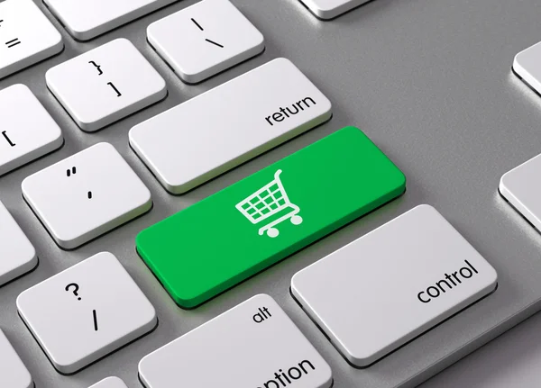 Shopping Cart kopen — Stockfoto