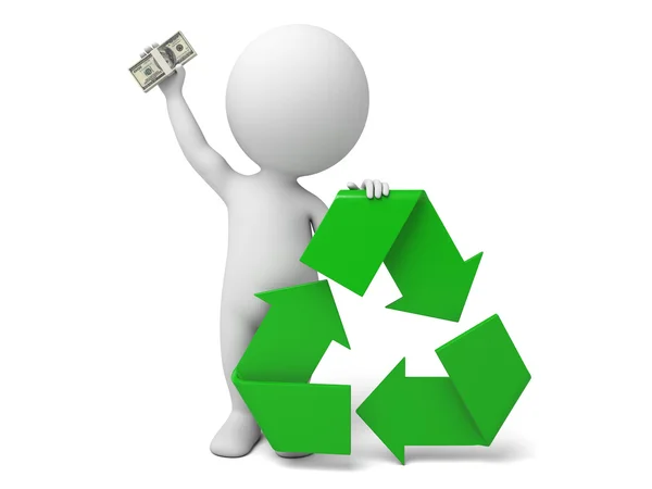 Recycled, recoverable, recyclable, — Stock Photo, Image