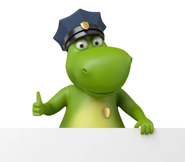 Polisens information. Cartoon — Stockfoto