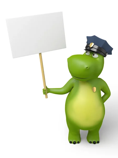 Polisens information. Cartoon — Stockfoto