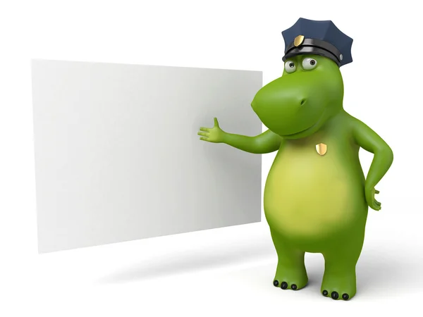 Polisens information. Cartoon — Stockfoto