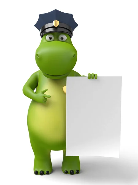 Polisens information. Cartoon — Stockfoto