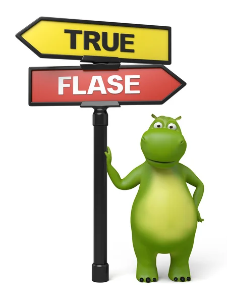 True and false — Stock Photo, Image