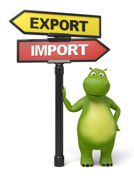 Exportálás és importálás — Stock Fotó