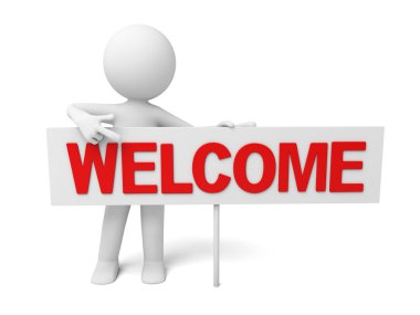 3D insanlar hoş geldiniz