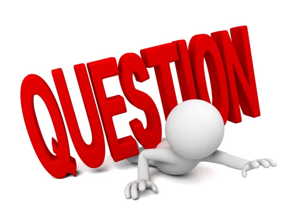 Question model FAQ — Stock Photo, Image