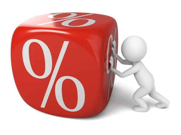 Percentage sign discount — Stock Photo, Image