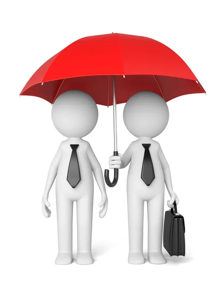 Compagnon, parapluie, ensemble — Photo