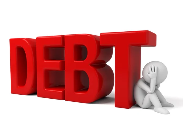 Debtor, loan, liability, — Stock Photo, Image