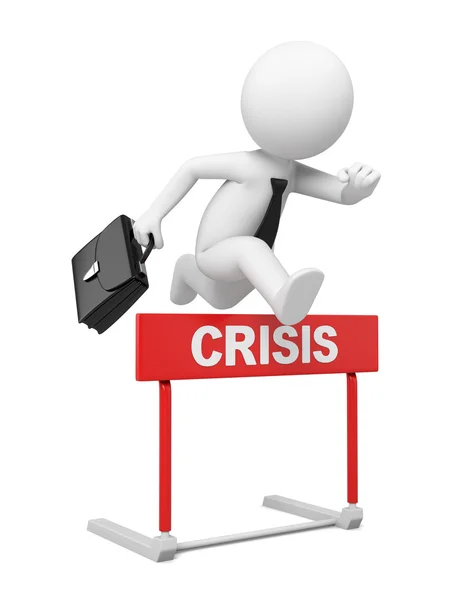Crisis overwinnen door middel van,, — Stockfoto